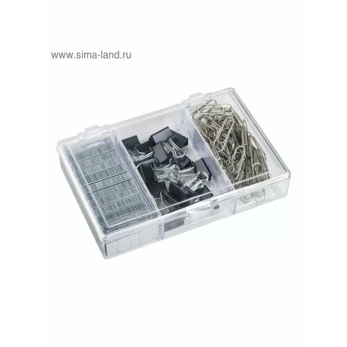 Канцелярский набор скрепки 28 мм - 70 шт зажимы для бумаг 733₽