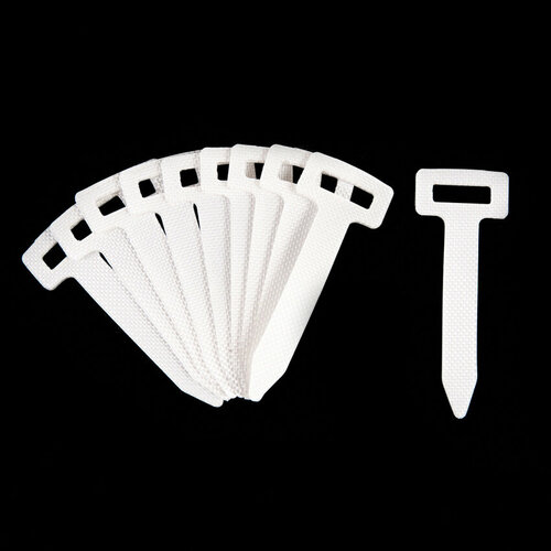 Ремешок под люверс 27*8 мм белый, из прочного ПВХ, 50 штук