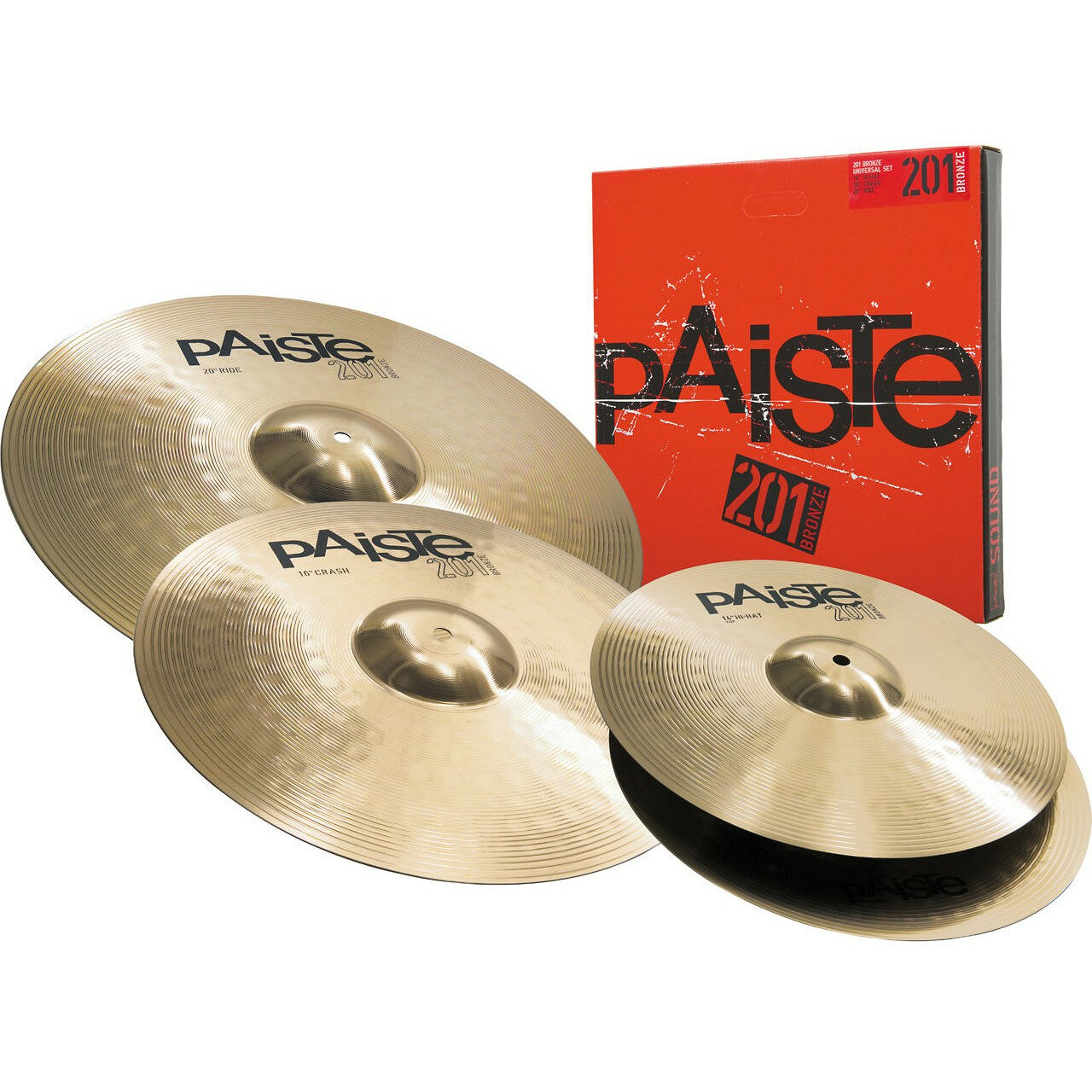 Тарелка для ударной установки Paiste 000015USET 201 Bronze Universal Set (14"/16"/20")