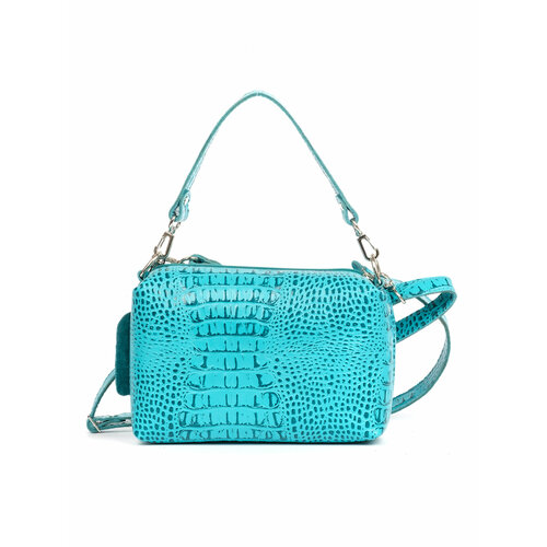 Сумка кросс-боди , фактура гладкая, голубой