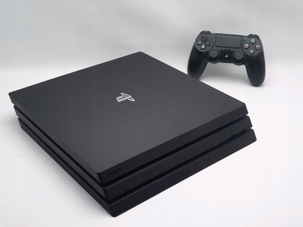 Игровая приставка Sony PlayStation 4 Pro 1000 ГБ HDD, без игр, черный, CUH-7108B