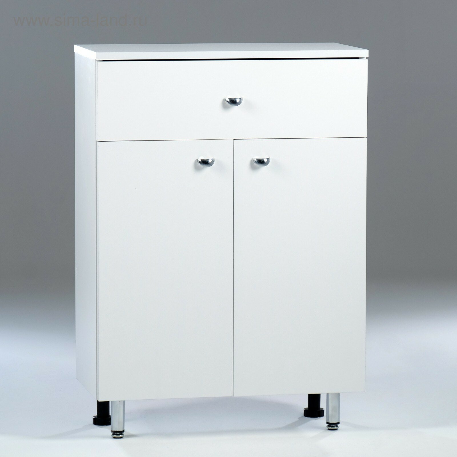 фото Комод для ванной комнаты "Вега 5001" белый, 50 х 30,3 х 85,4 см