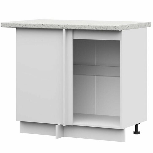 Корпус ШНУ 1000 М шкаф нижн угловой - Белый Без столешницы 4630₽