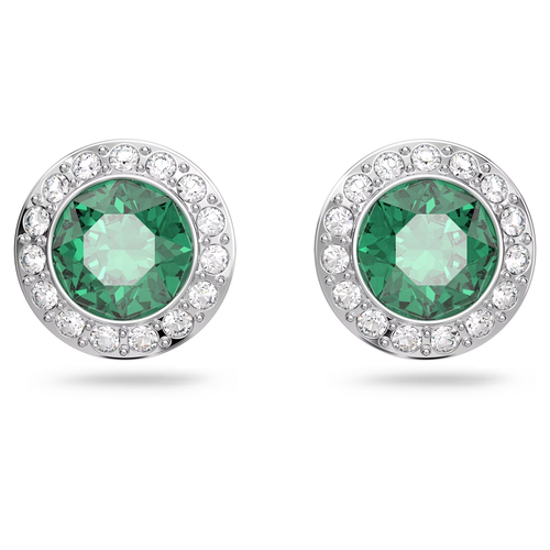 Серьги SWAROVSKI кристаллы Swarovski серебристыйзеленый 4900₽
