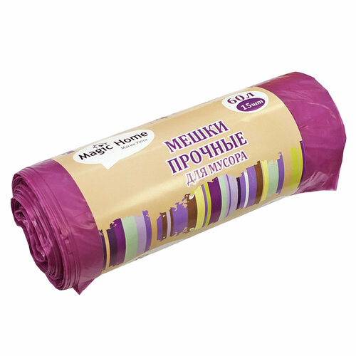 Мешки для мусора Antella 60 литров 15 шт в ролике прочные 193₽