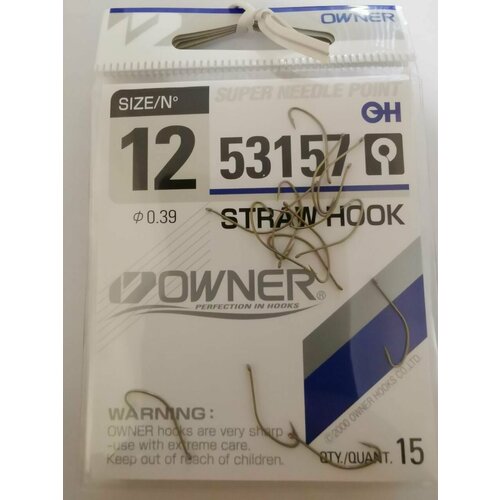 Крючок Owner 53157 №12 (15шт)