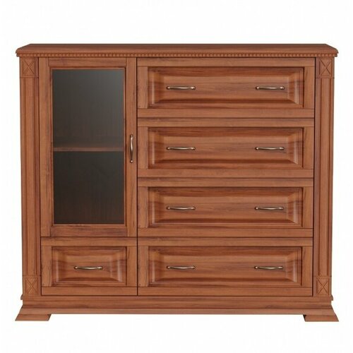 Комод для хранения вещей из массива сосны ммк-древ Верди 211 120x45x100 дуб 2 39424₽