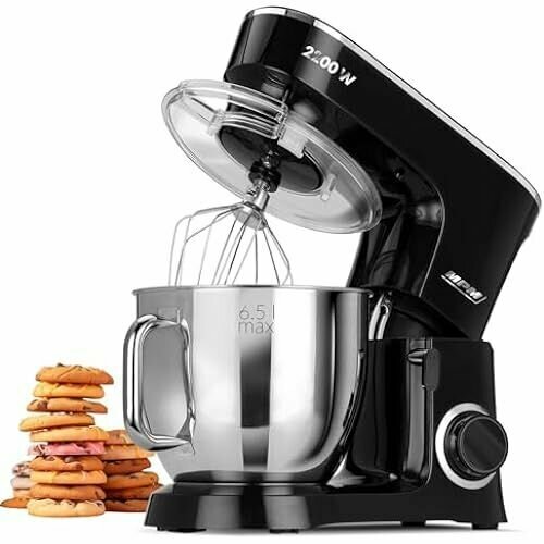 MPM планетарный кухонный комбайн с 2 чашами для смешивания 4 и 5 литров кухонный комбайн мощностью 1600 Вт черный MRK-19 4087800₽