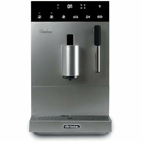 Полностью автоматическая кофемашина Ariete 1452 Diadema 1350 Вт 19 бар для американского кофе и горячей воды устройство для капучино светодиодный дисплей регулируемый носик серебристый 7285700₽
