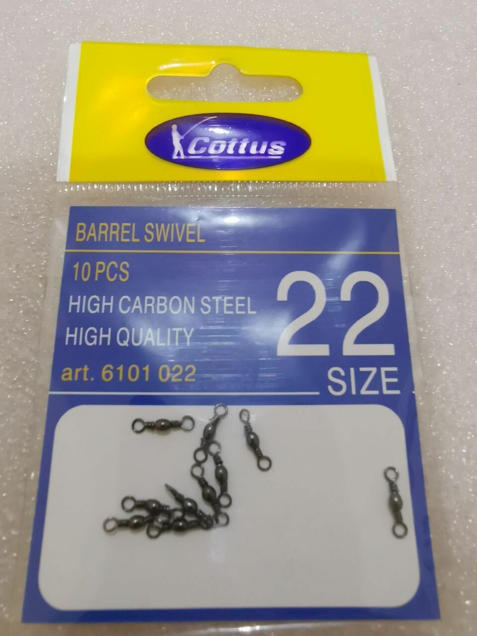Карабин COTTUS Barrel Swivel #22 (10шт,6кг)