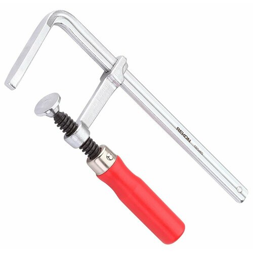 REKON Струбцина RFG6-160-60 для направляющих шин, цельнометаллическая с деревянной рукояткой