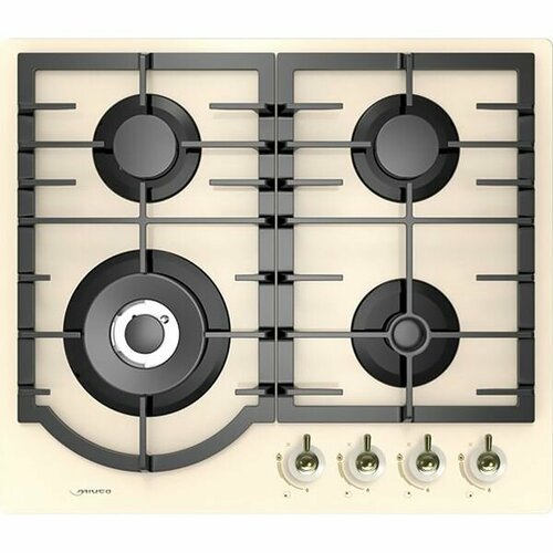 Встраиваемая газовая панель MIDEA MG647TRI-B слоновая кость 24990₽