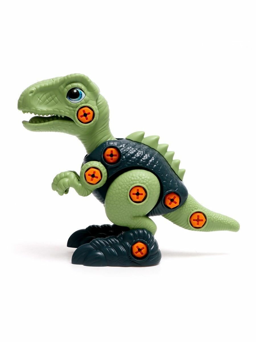 Конструктор винтовой Динозавр Велоцираптор с отвёрткой 26 элементов — фото 1