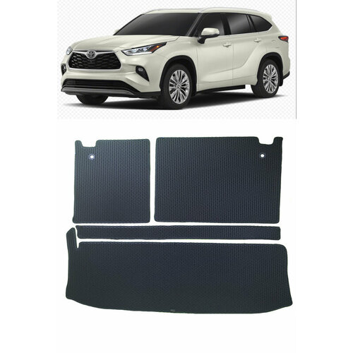 Toyota Highlander IV U70 2019 - н в коврик в багажник EVA Smart Коврик в багажник 2724₽
