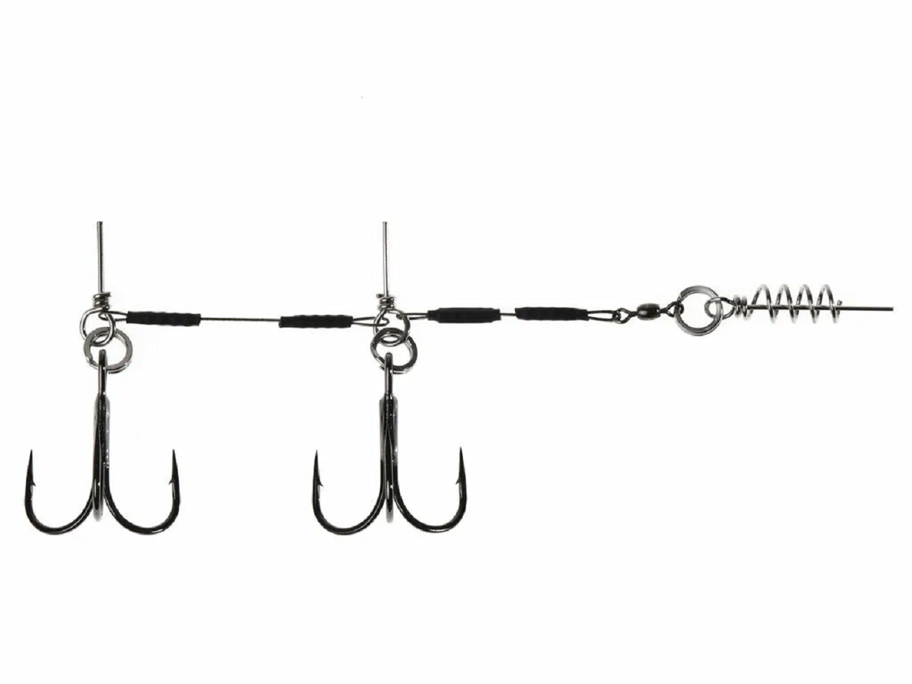 Оснастка стальная стингер Lucky John STINGER SSW 1х7 3,5+4,5cm, оснащ. тройником №01 1шт.