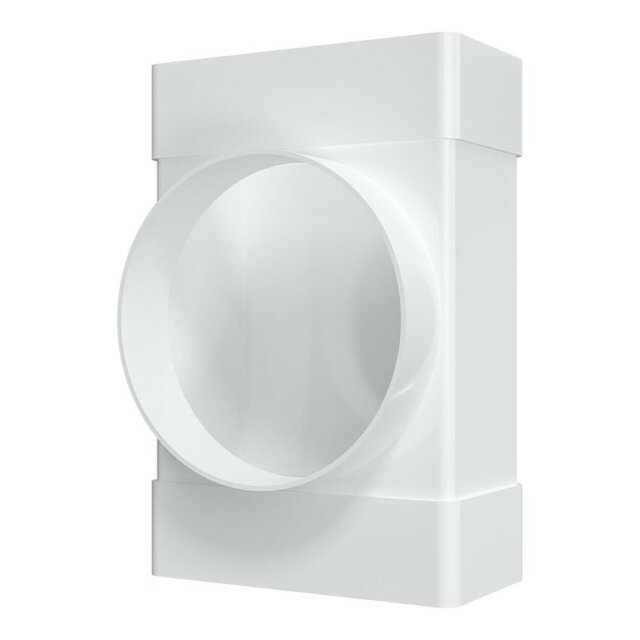 Тройник ЭРА 60х204/d125мм пластик белый