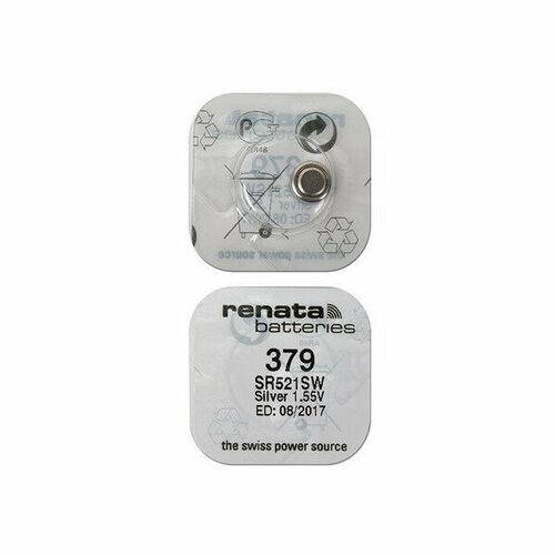 Батарейка RENATA SR521SW 379 (0%Hg)
