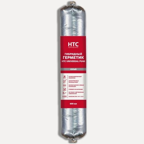 Изображение товара Гибридный герметик CEMMIX HTC Universal PU40, 600 мл серый pu40_grey