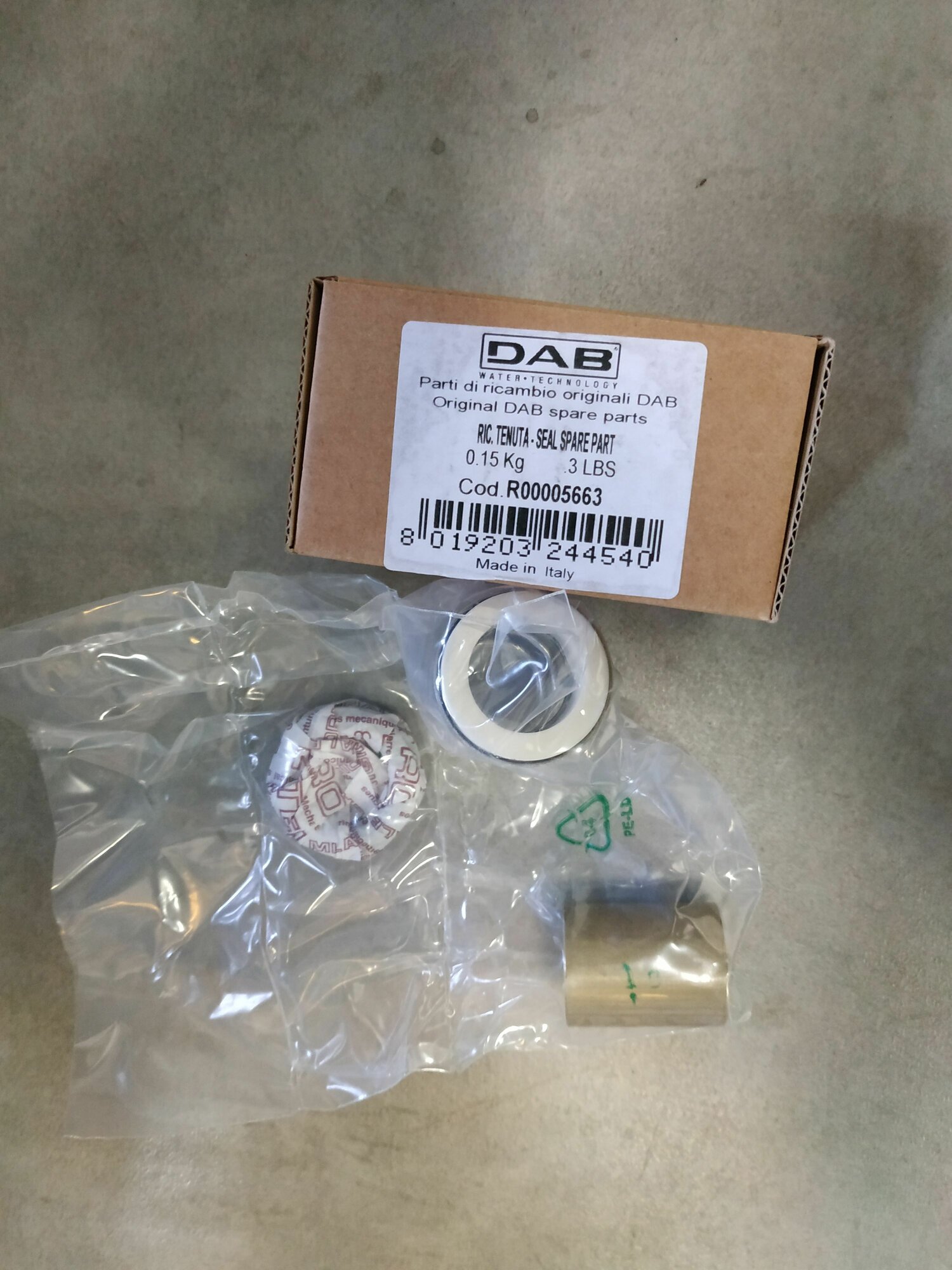 Комплект торцевого уплотнения насоса DAB K80/300T (KMECH SEAL), R00005663