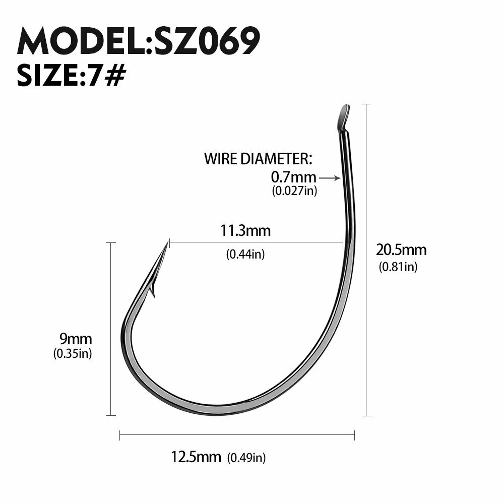 PROBEROS рыболовные крючки 1000 шт./лот черный цвет 7381 спортивный круглый рыболовный крючок джиг большой 1 #-5/0 # Размер окуня
