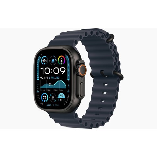 Умные часы Apple Watch Ultra 2 49 мм Black Titanium Case GPS Cellular Ocean Band Navy 89999₽