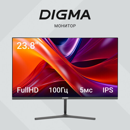238 Монитор Digma Progress 24P503F 1920x1080 IPS 100Гц 1хHDMI 1хDP темно-серый dm24sb04 9790₽