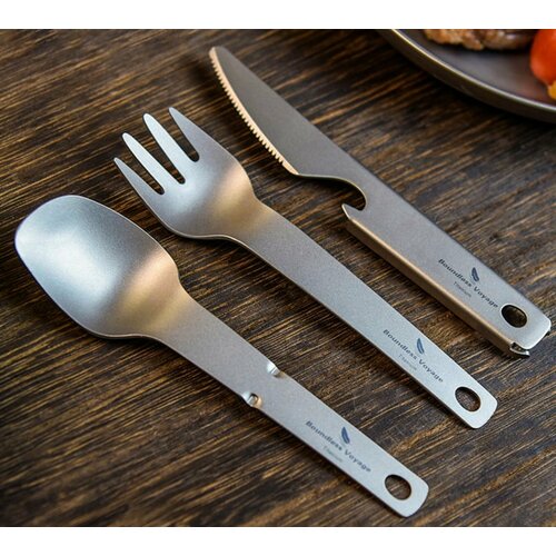 Титановые приборы походные комплект Boundless Voyage