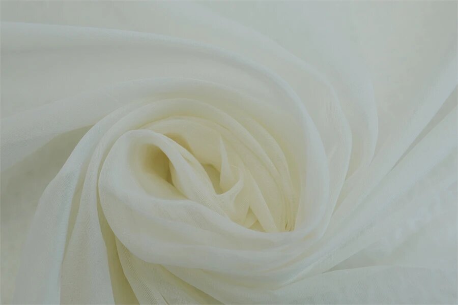 Шелковый шифон Jenny story 1986 1 ярд Белый