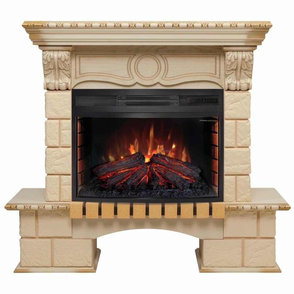 Электрокамин RealFlame Bolero 25/255 WT с очагом Firefield 25