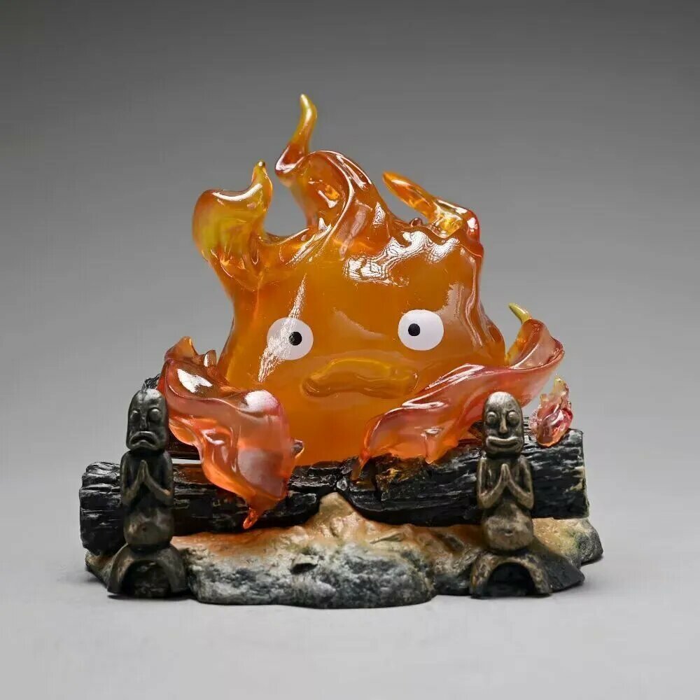 Набор фигурок Хаяо Миядзаки Howl's Moving Castle, Ходячий замок/Calcifer/Будет сиять — фото 1