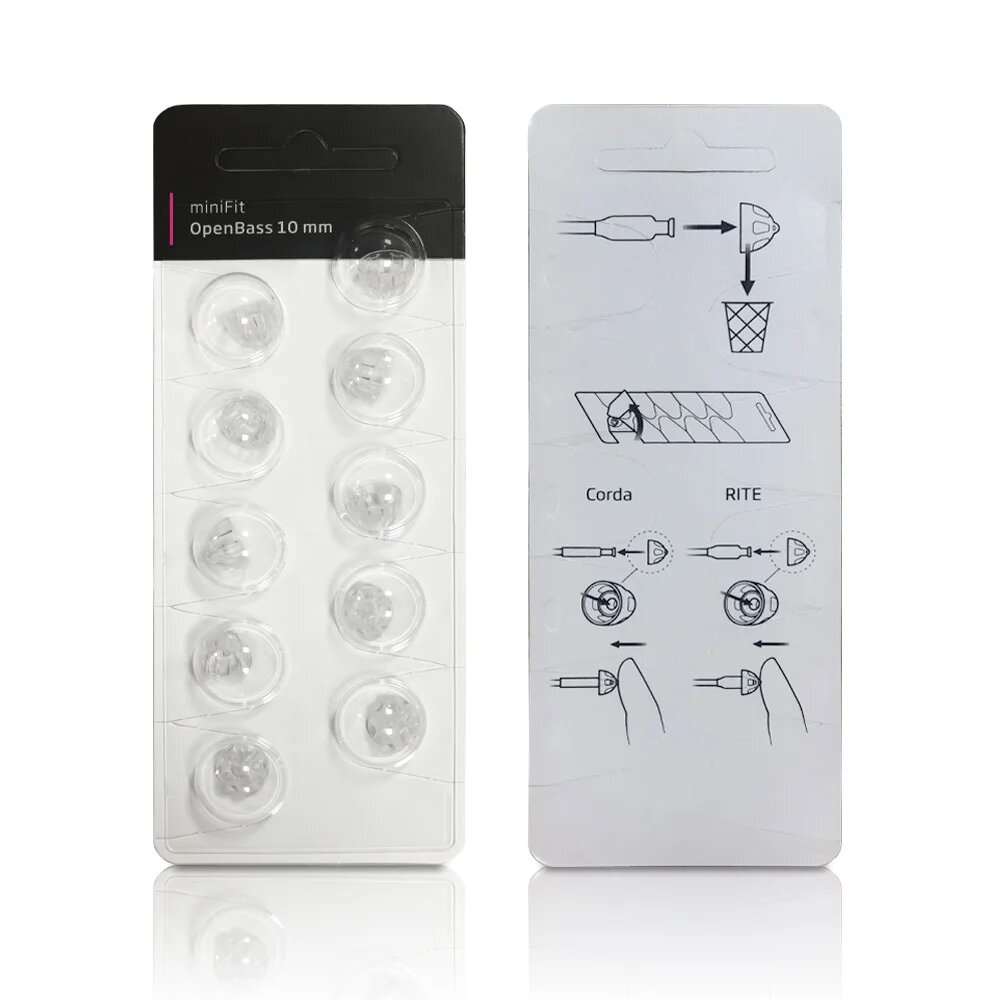 Сменные насадки Oticon miniFit OpenBass для слуховых аппаратов Oticon RITEC RIC