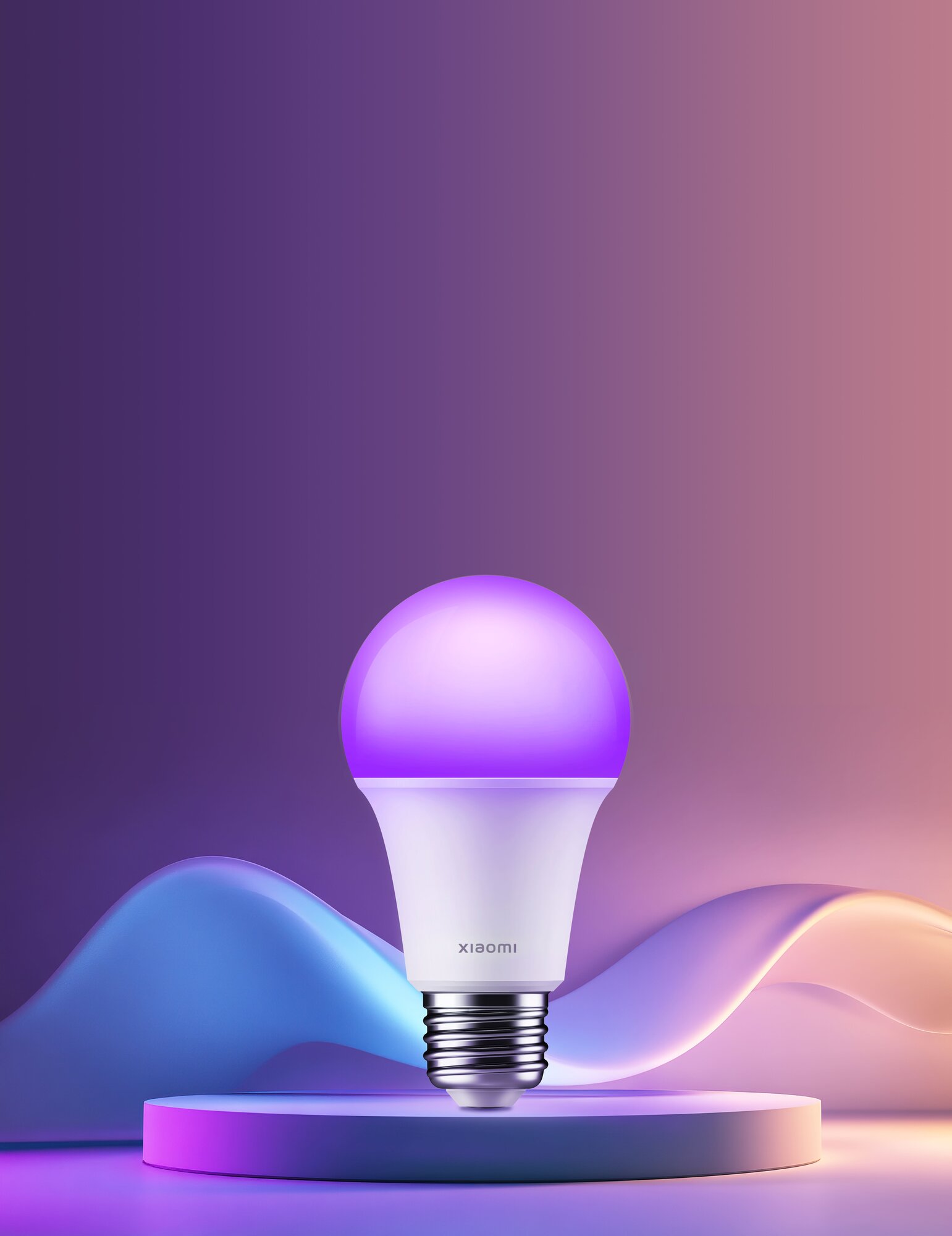 Умная светодиодная лампочка Xiaomi Smart LED Bulb (White and Color) Е27 85 Вт.