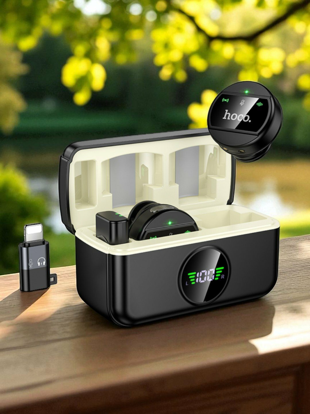 Микрофон Hoco L22: универсальный проводной микрофон для смартфона и ПК, черный, надежный.