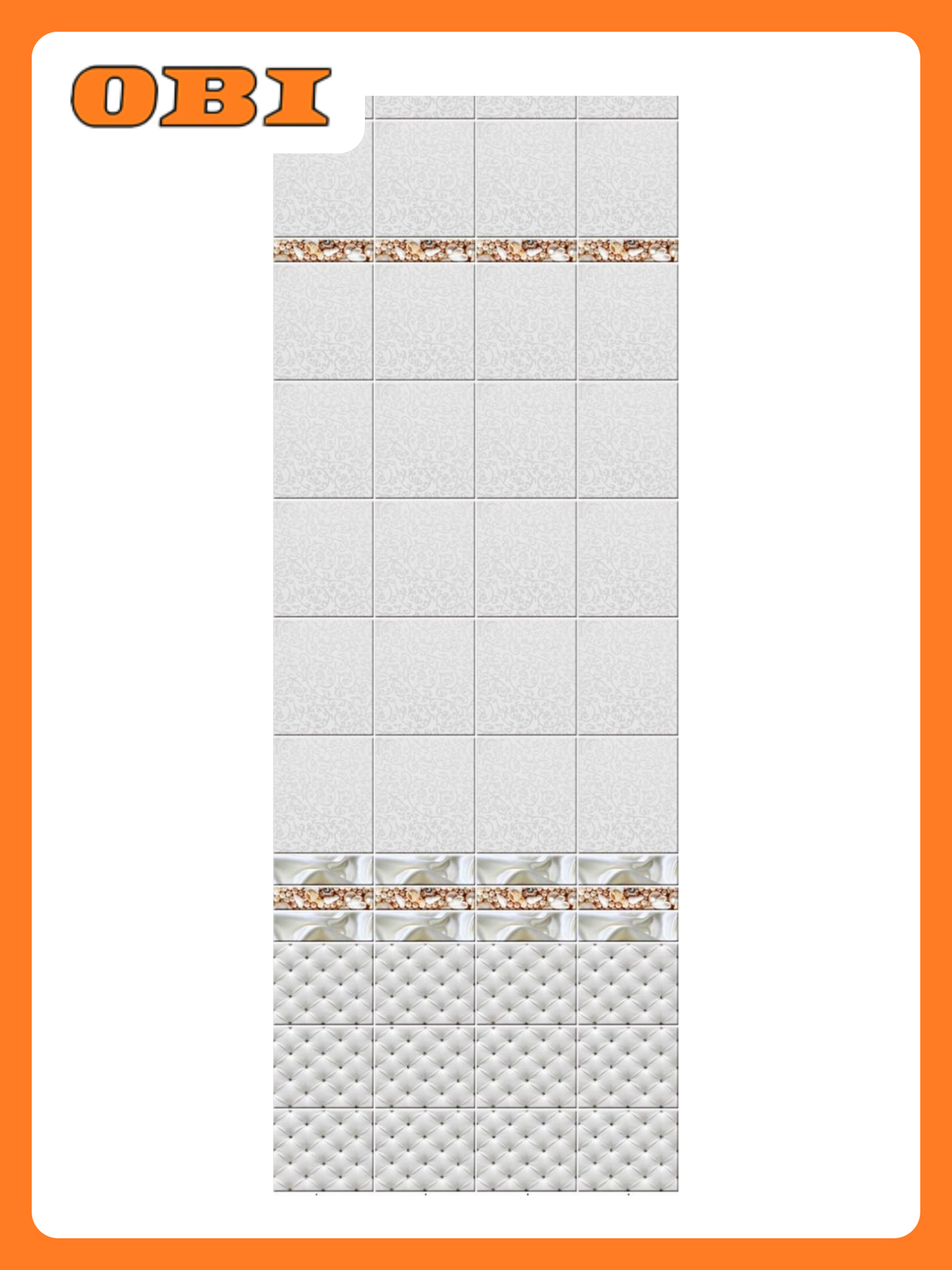 Стеновая панель Акватон  Орхидея   ПВХ  влагостойкая  250x2700x8 мм