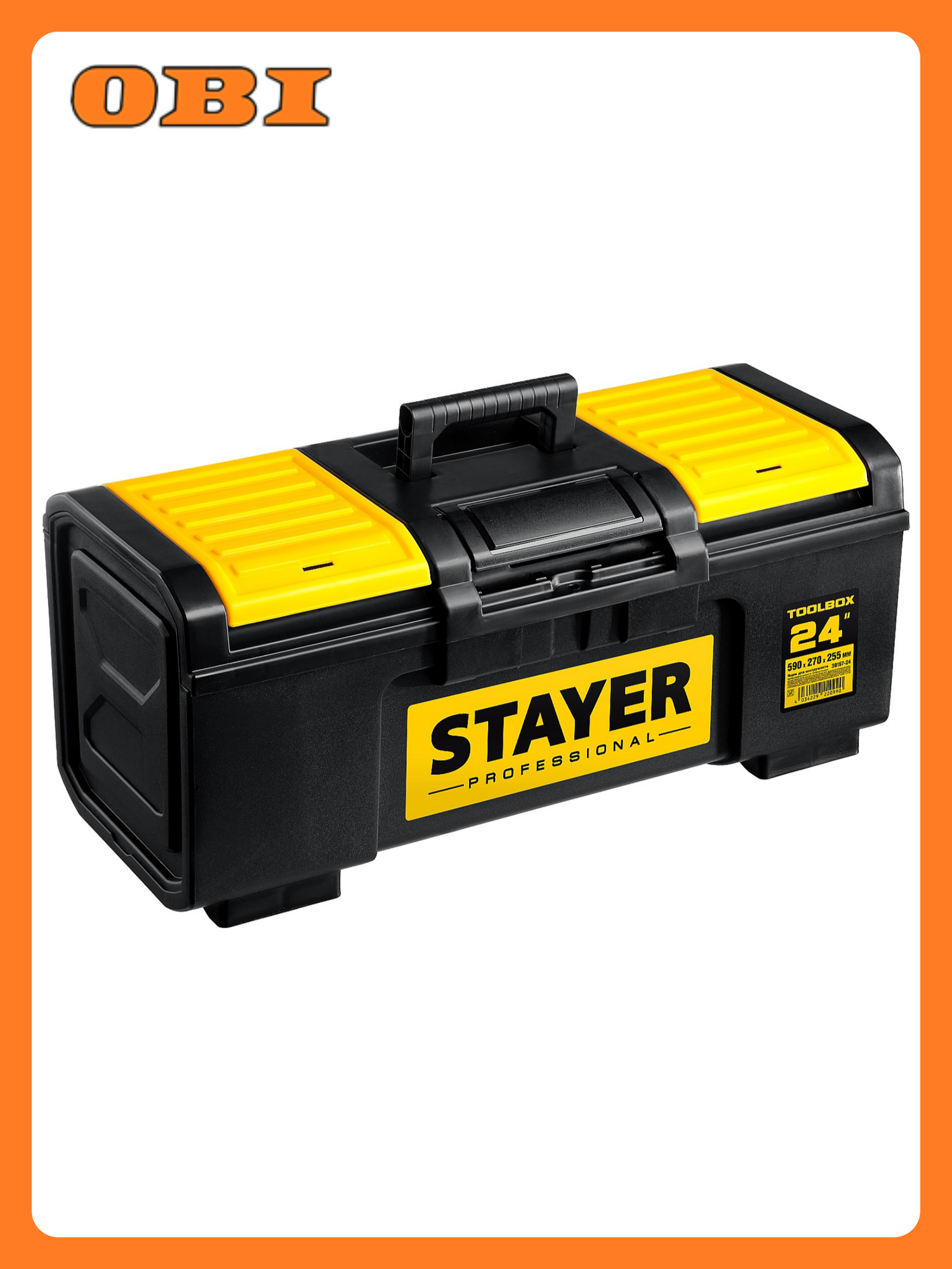 Ящик пластиковый для инструмента STAYER TOOLBOX-24 PROFESSIONAL 590х270х255 мм