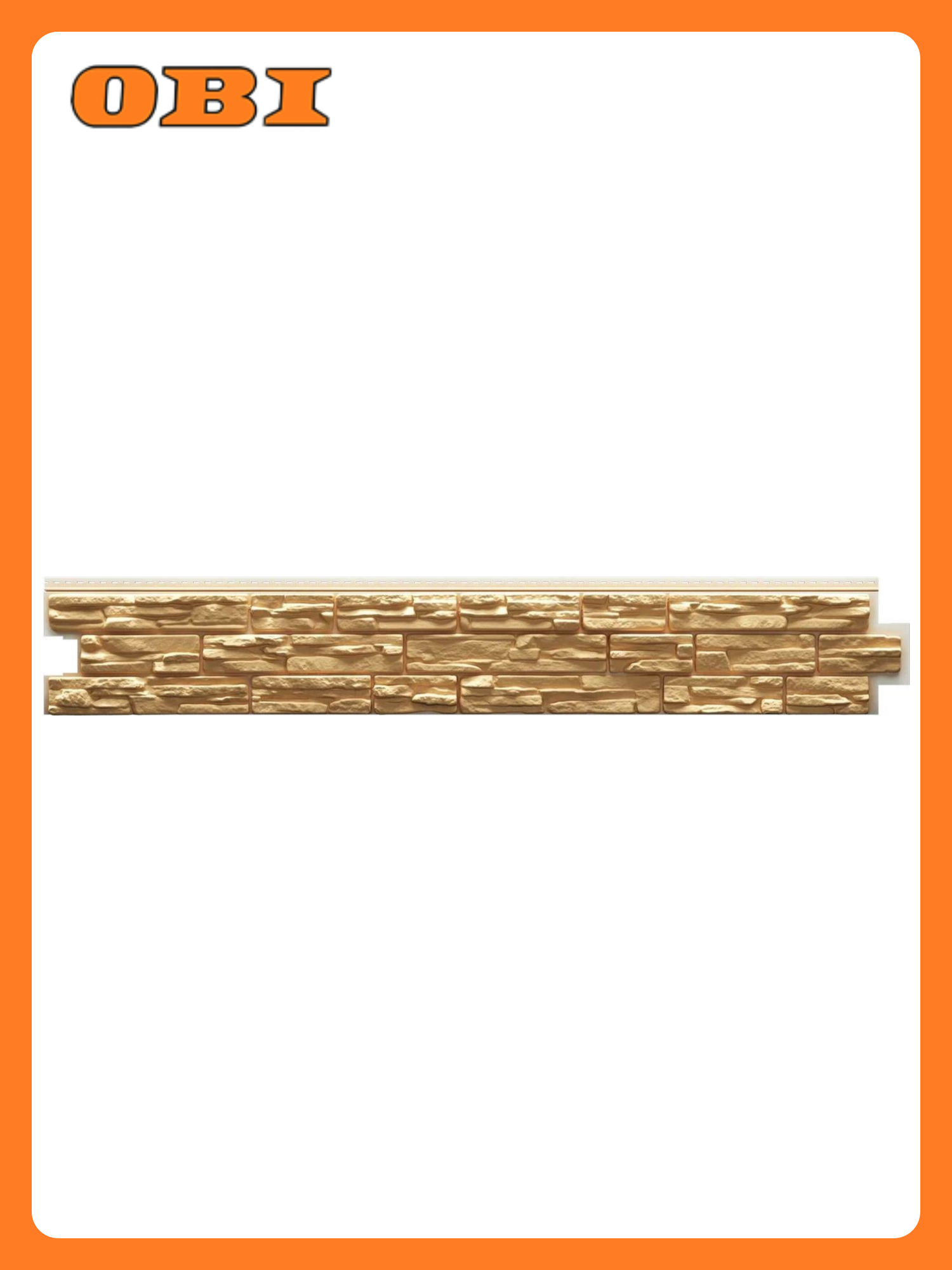 Сайдинг Docke ROCKY LUX Пекан виниловый под камень золотистый 1787 см 1шт