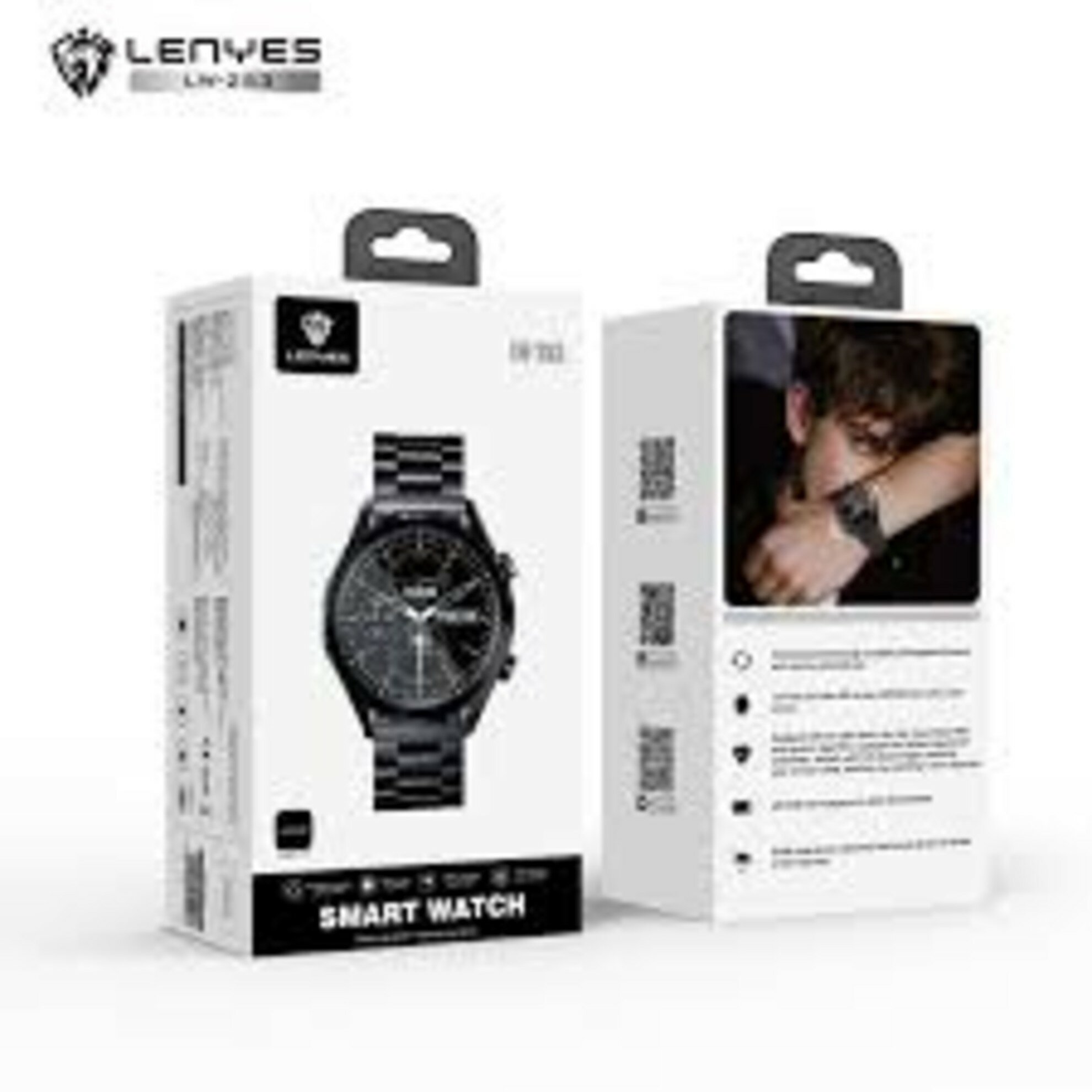 Смарт-часы LENYES LW253, фитнес-трекер, монитор сердечного ритма и сна, черный цвет