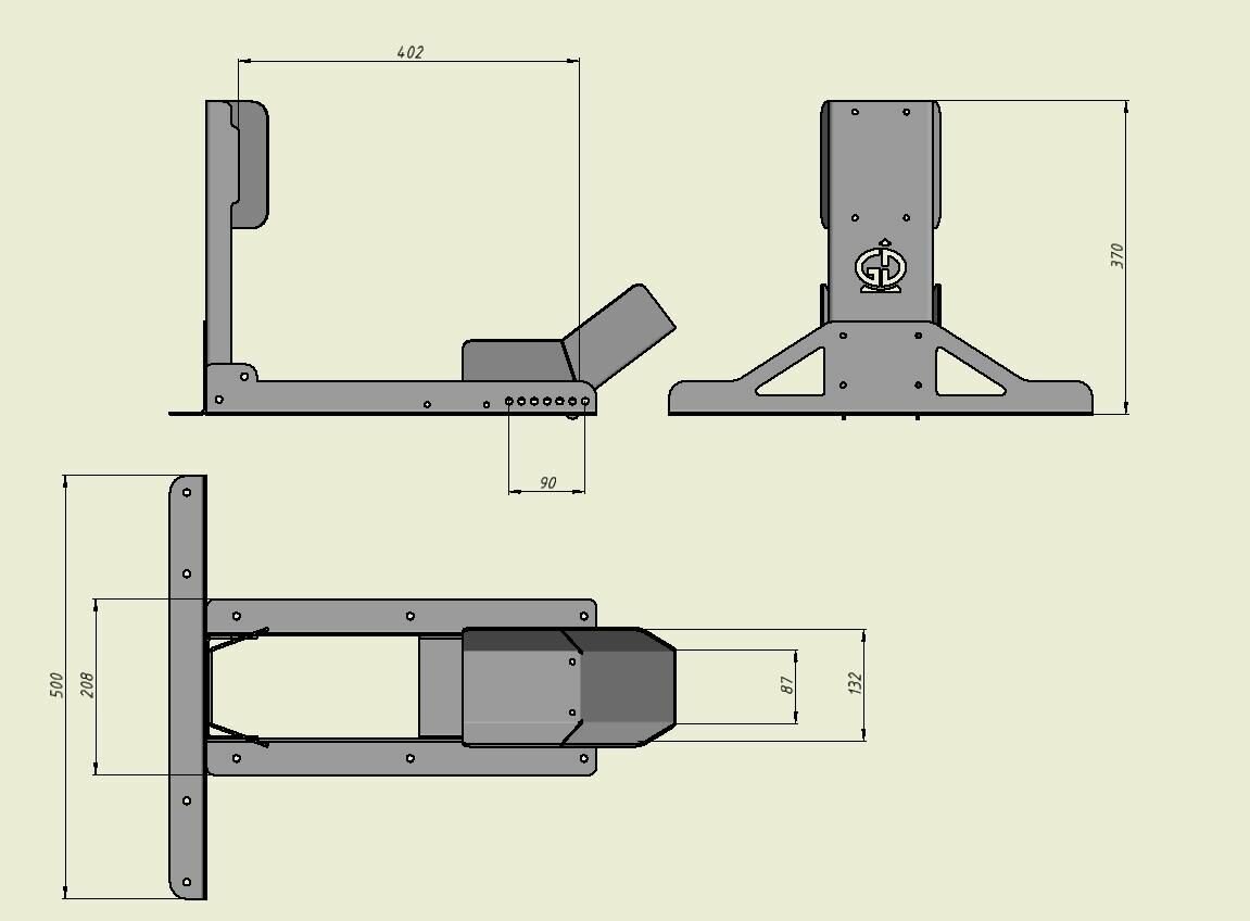 Подставка ловушка для колеса мотоцикла модель 215 графит — фото 1