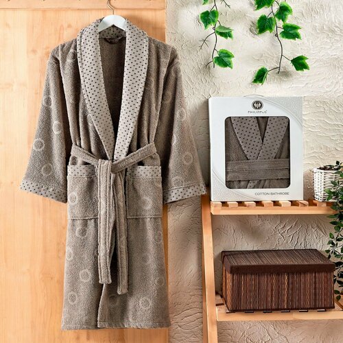 фото Халат philippus, размер 2xl, серый