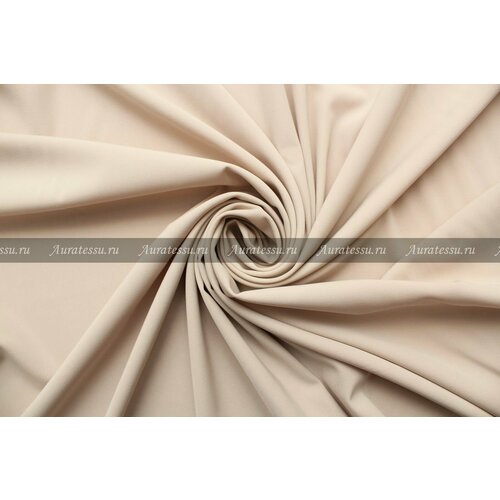 Ткань костюмная стрейч кремового цвета, 390 г/пм, ш144см, 0,5 м ткань костюмная стрейч плотная графитового цвета 370 г пм ш145см 0 5 м