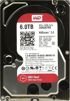 Жесткий диск Western Digital WD Red Plus 6 ТБ WD60EFRX