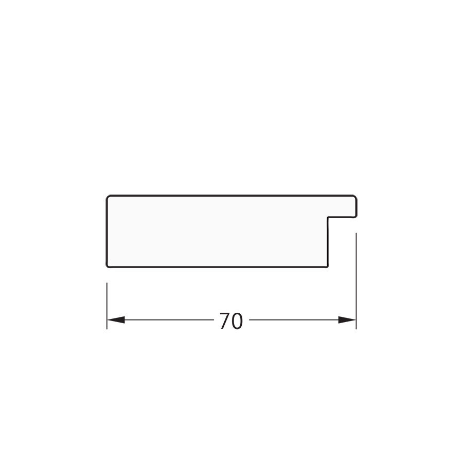 Зеркало Evoform в багетной раме соты алюминий 70 мм, 76x96 см - фото №4