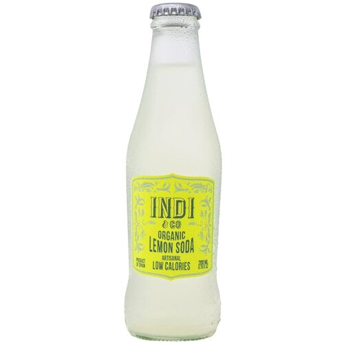 Тоник indi Organic Lemon Tonic, Инди Органический Тоник Лимон, Лайм (USDA Organic) 0.2л, стекло 24 шт