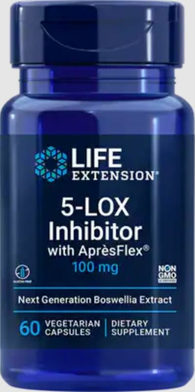 Life Extension 5-LOX Inhibitor with ApresFlex 100 mg (Boswella Serrata) 60 вег капс (Life Extension)