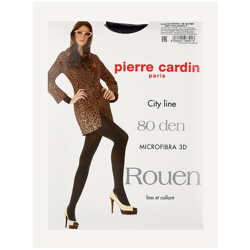 Колготки  Pierre Cardin Rouen, 80 den, размер 4, черный