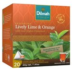 Чай Dilmah Lively lime and orange в пирамидках - изображение