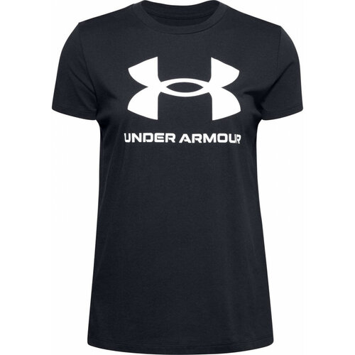 Футболка Under Armour, размер M, черный футболка under armour силуэт полуприлегающий быстросохнущая размер xxl синий