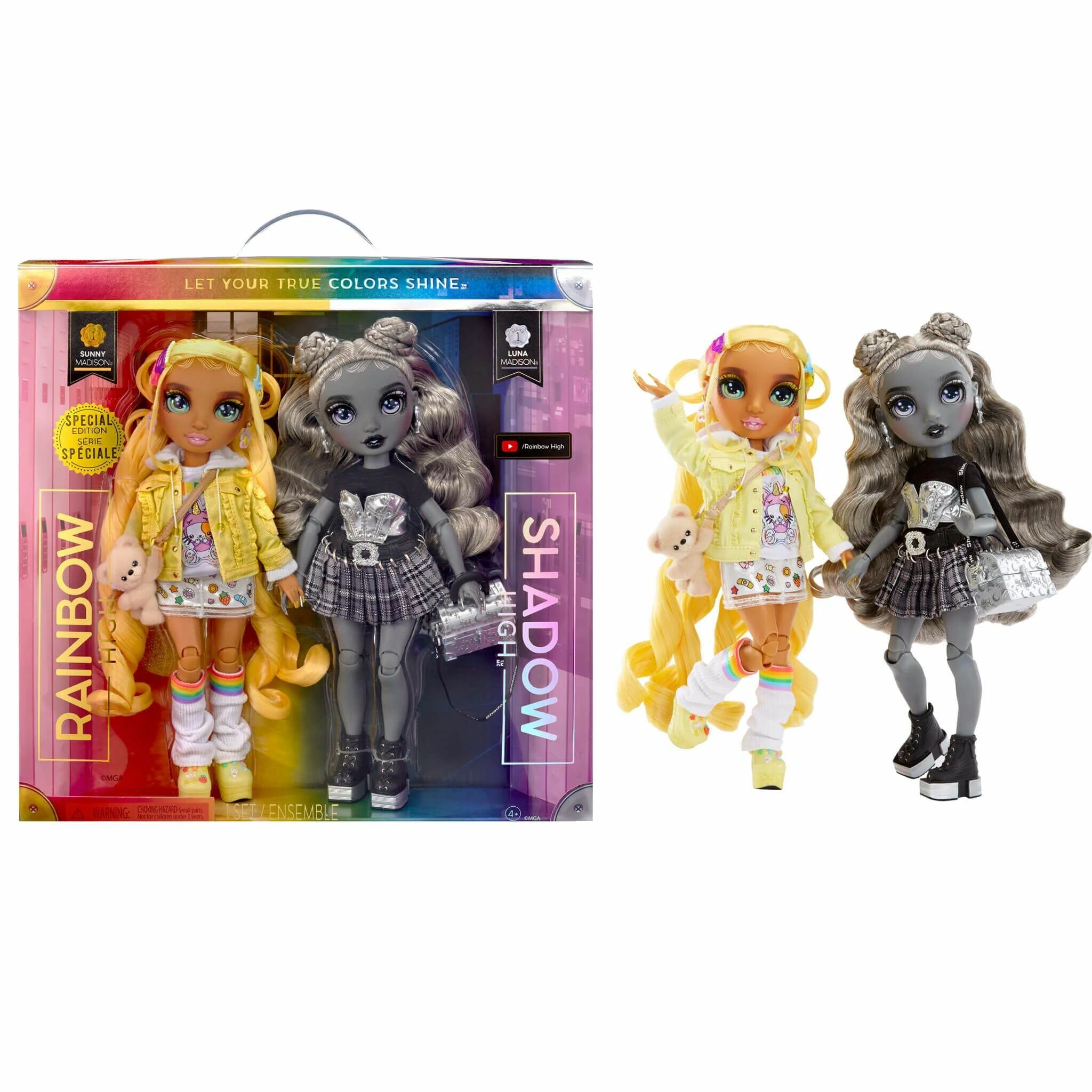 Куклы Близняшки Санни и Луна Мэдисон, Rainbow High 592778