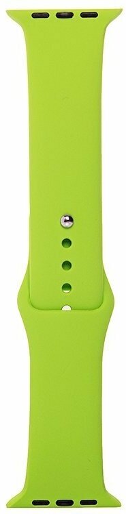 Силиконовый ремешок для Apple Watch (Эпл Вотч) 42/44/45мм / Эластичный спортивный браслет для умных смарт-часов / размер браслета L  зеленый (L)