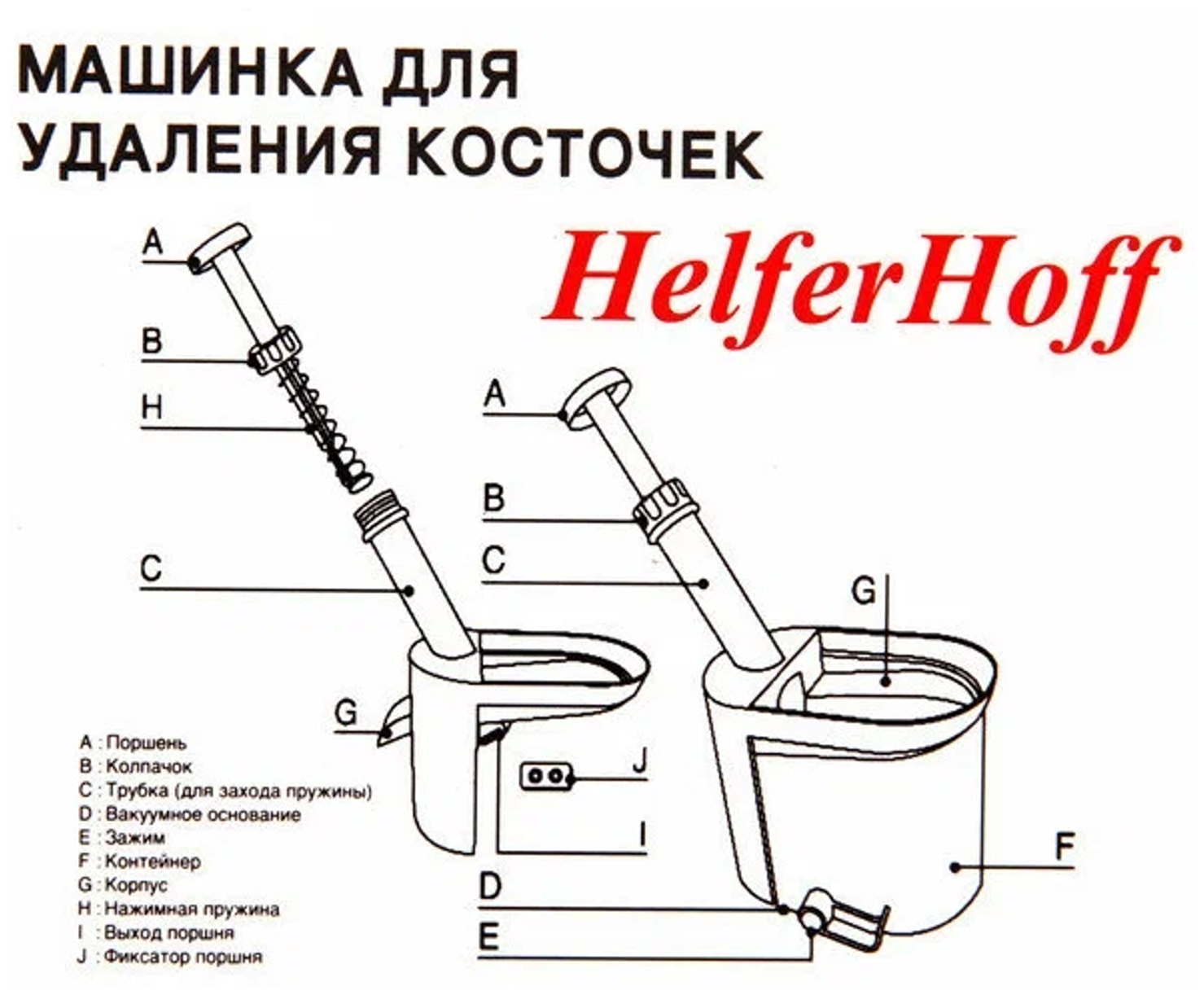 Машинка для удаления косточек / Машинка для удаления косточек из вишни / HelferHoff Cherry and Olive Corer - фотография № 5